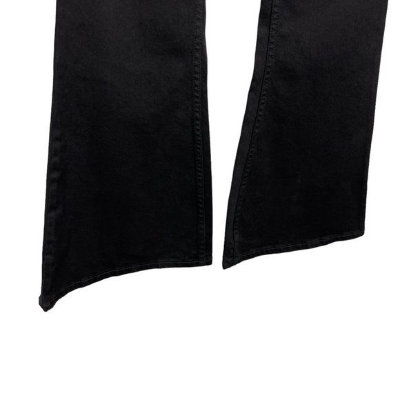 Run & Fly Rock N Roll Bell Bottom Flare Jeans Black Stretch Men's 32L 60s 70s - Picture 8 of 8